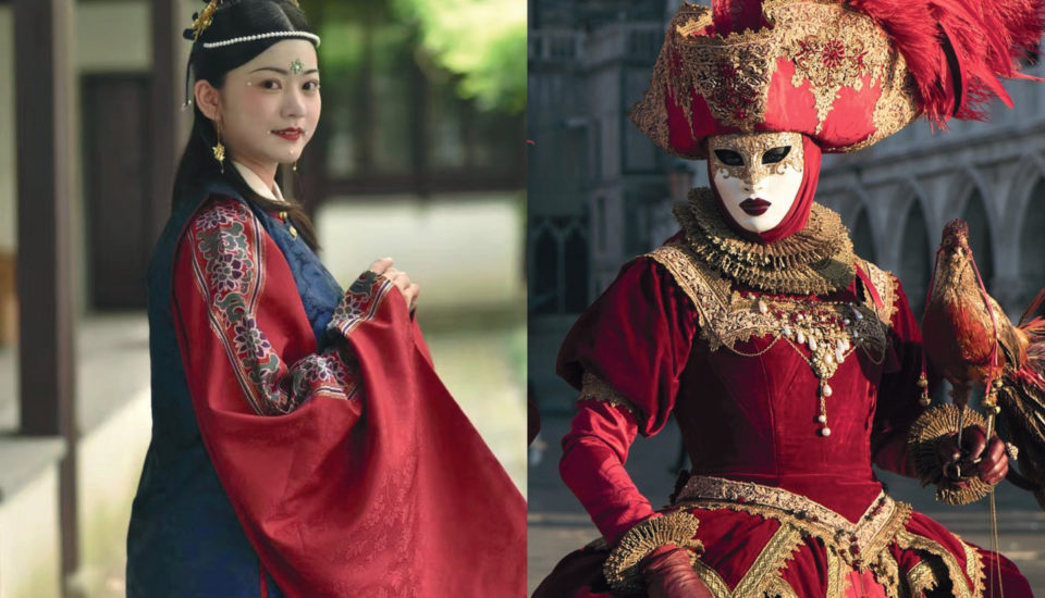 Parade of traditional Chinese clothes